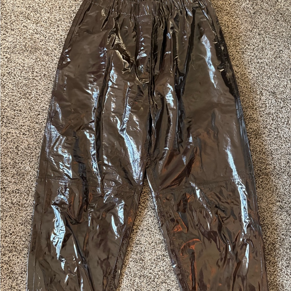 SAMSOE Paloma leather Trousers